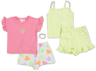 Thumbnail 1: Young Hearts Girls 5 Pc Shorts Set  