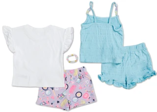 Thumbnail 2: Young Hearts Girls 5 Pc Shorts Set  