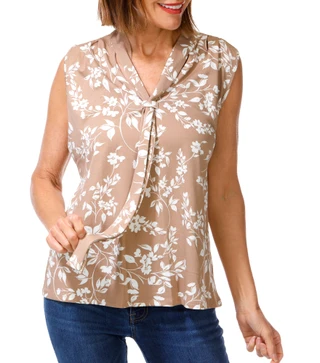 Thumbnail 1: PerSeption Concept Women's Floral Sleeveless Top 