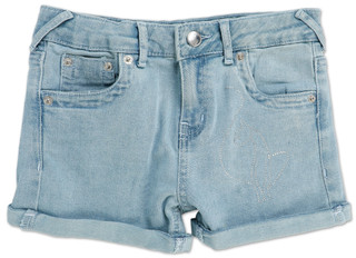 Thumbnail 1: Baby Phat Girls Rolled Cuff Denim Shorts  