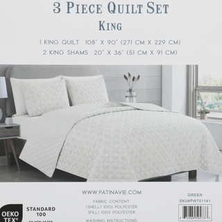 Thumbnail 3: PATINA VIE 3 Pc Quilt Set  
