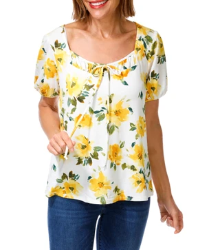 Thumbnail 1: PerSeption Concept Women's Floral Print Top  