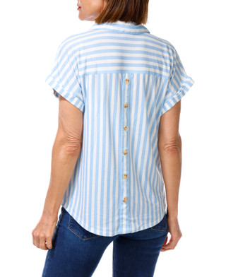 Thumbnail 2: Fifty Street Women's Stripe Print Top  