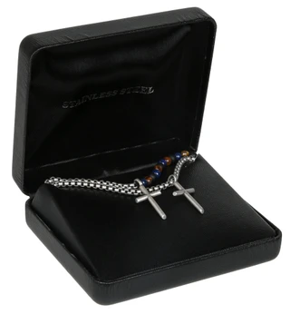 Thumbnail 1: NES GROUP Cross Pendant Double Necklace  