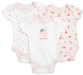 Thumbnail 1: Chick Pea Baby Girls 3 Pk Creepers  