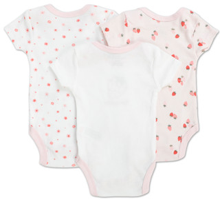 Thumbnail 2: Chick Pea Baby Girls 3 Pk Creepers  