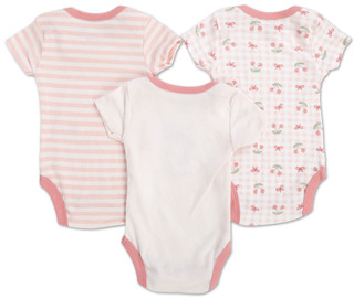 Thumbnail 2: Chick Pea Baby Girls 3 Pk Bodysuits 