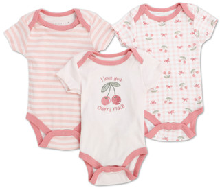 Thumbnail 1: Chick Pea Baby Girls 3 Pk Bodysuits 