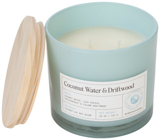 Thumbnail 2: SCENTSATIONAL 26 oz Coconut Water & Driftwood Candle 