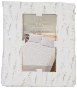 Thumbnail 1: Opulent Origins Home Essentials 6 Pc Printed Sheet Set 