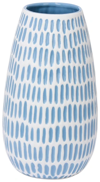 Thumbnail 1: Bluestone Decor 7x12 Ceramic Dash Vase 