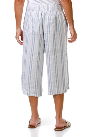 Thumbnail 3: Coral Bay Petite Yard Stripe Capris 