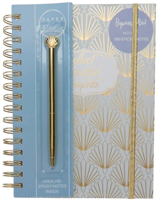 Thumbnail 1: PAPER STUDIO Collect Beautiful Moments Spiral Notebook w/ Pen  