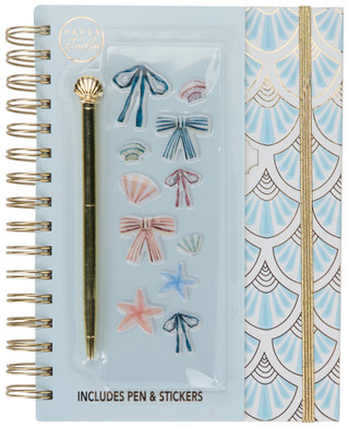 Thumbnail 1: PAPER STUDIO Spiral Notebook w/ Pen & Stickers 