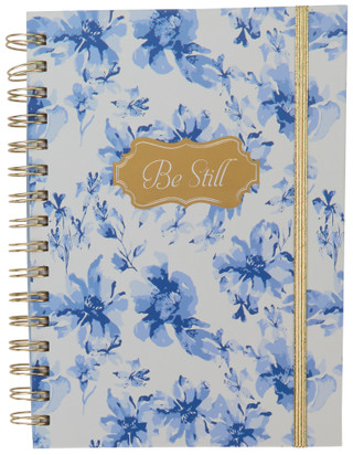 Thumbnail 3: Grace and Gratitude Floral Spiral Journal w/ Keychain, Pen & Stickers 