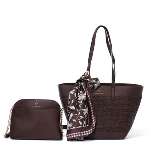 Thumbnail 1: Nanette Lepore 3 Pc Tote w/ Crossbody & Scarf 