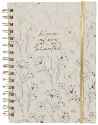 Thumbnail 2: Grace and Gratitude Floral Journal w/ Bookmark & Pen 
