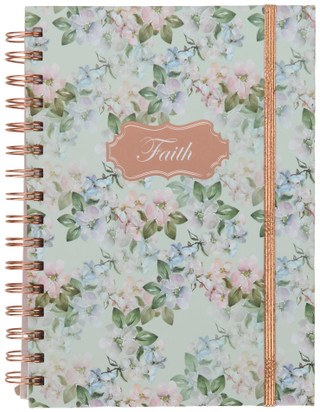 Thumbnail 3: Grace and Gratitude Floral Journal w/ Pen, Keychain & Stickers 