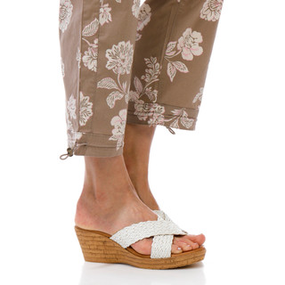 Thumbnail 4: Democracy Women's Retro Palm Woven Capris 