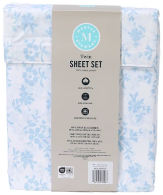 Thumbnail 3: Martha Stewart Twin Sheet Set 