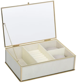 Thumbnail 1: Concepts 10x7 Glass Jewelry Box 
