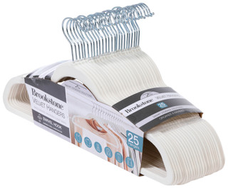 Thumbnail 2: Brookstone 25 Pk Velvet Hangers 