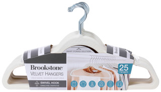 Thumbnail 3: Brookstone 25 Pk Velvet Hangers 