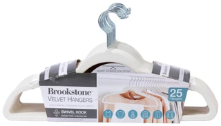 Thumbnail 1: Brookstone 25 Pk Velvet Hangers 