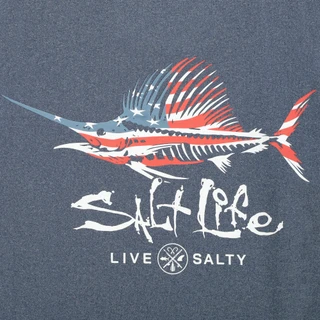 Thumbnail 2: Salt Life Boy's Short Sleeve Sailfish Crew Tee  