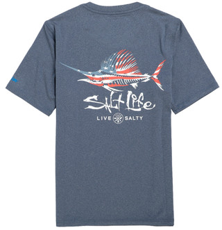 Thumbnail 1: Salt Life Boy's Short Sleeve Sailfish Crew Tee  