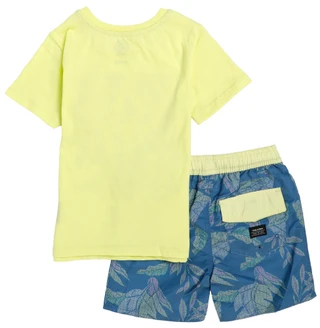 Thumbnail 2: VOLCOM Boy's 2 Pc Short Sleeve Logo Graphic Tee Short Set 