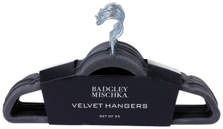 Thumbnail 1: BADGLEY MISCHKA 35 Pk Velvet Hangers Set 
