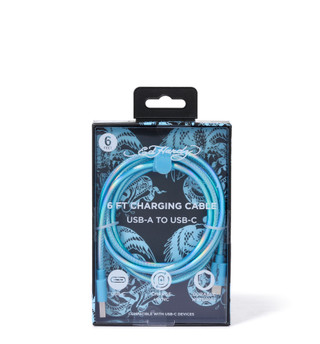 Thumbnail 1: Ed Hardy 6 ft USB-A to USB-C Charging Cable  