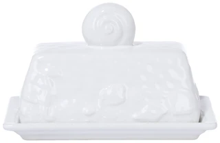 Thumbnail 2: Sand + Sea Ceramic Coastal Butter Dish 