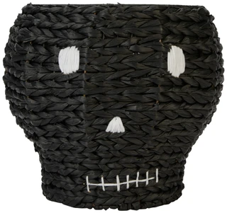 Thumbnail 2: Caribbean Joe Woven Skeleton Head Basket 