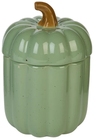 Thumbnail 1: 10 Strawberry Street 6 In Sage Pumpkin Canister 