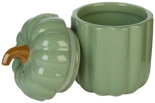 Thumbnail 2: 10 Strawberry Street 6 In Sage Pumpkin Canister 