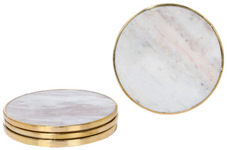 Thumbnail 3: Total Home Ltd. 4 Pk Marble Coasters 