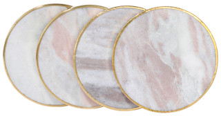 Thumbnail 1: Total Home Ltd. 4 Pk Marble Coasters 