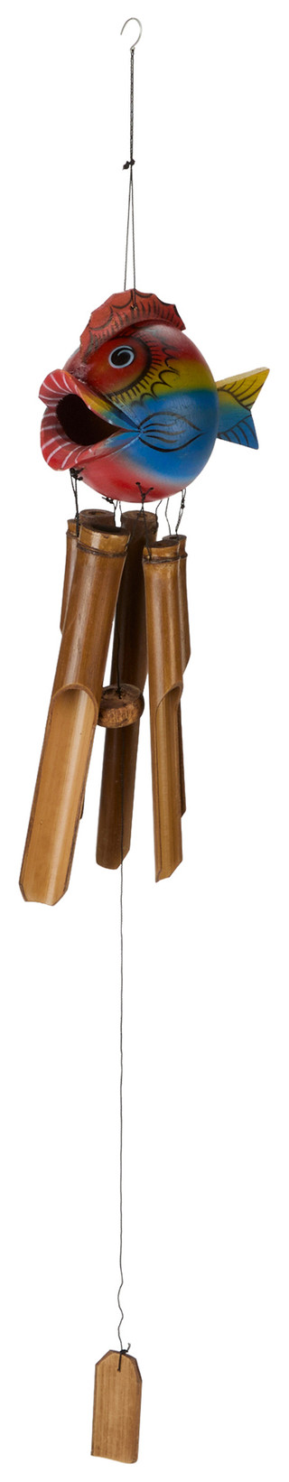 Thumbnail 1: JD YEATTS 36 in Bamboo Fish Windchime 