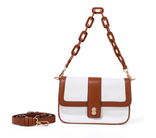 Thumbnail 1: TOMMY BAHAMA Canvas Flap Crossbody w/ Double Straps 