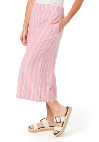 Thumbnail 3: Coral Bay Women's Yard Stripe Seam Front Capris 