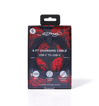 Thumbnail 1: Ed Hardy 6 ft USB-C to USB-C Charging Cable  