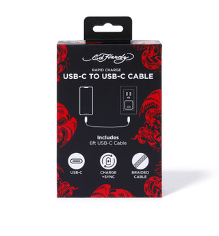 Thumbnail 2: Ed Hardy 6 ft USB-C to USB-C Charging Cable  