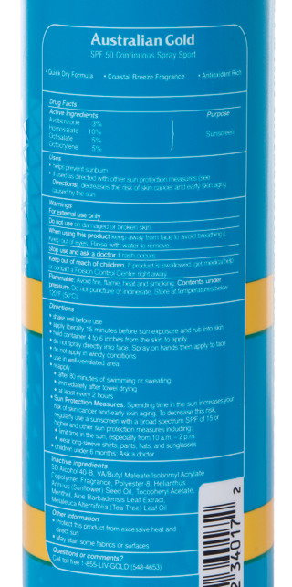 Thumbnail 3: AUSTRALIAN GOLD 6 oz Extreme Sport SPF 50 Continuous Spray Sunscreen 