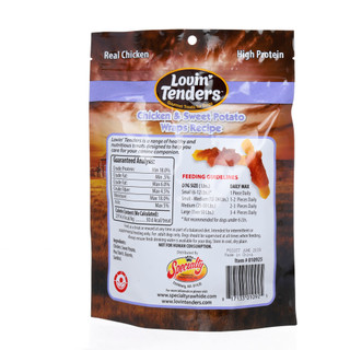 Thumbnail 3: Lovin' Tenders 8 oz Chicken & Sweet Potato Wrap Dog Treats 