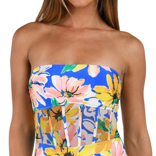Thumbnail 6: SUNSHINE 79 Womens Sunflower Bandeau One-Piece Swimsuit 