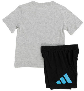 Thumbnail 2: Adidas Boy's 2 Pc Short Sleeve Logo Tee Short Set 