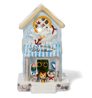 Thumbnail 1: BLUE SKY Salty Bubbles Pet Spaw Ceramic Candle House 