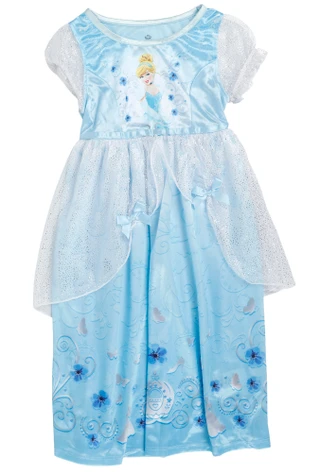 Thumbnail 1: Disney Princess Little Girl's Cinderella Long Dress 